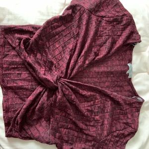 Burgundy Crop Top from Charlotte Russe (M)